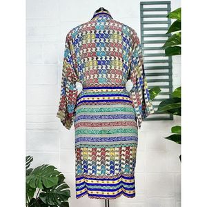 Kimono Vintage de Seda Crepé, Bata Suave y Cómoda, Ropa de Dormir Ligera y Lujosa, Regalo Perfecto de Verano para Mujer - Product Image 5