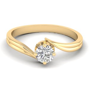 REYES último diseño 925 plata esterlina corte redondo 0,5 quilates Anillos de Compromiso de piedra moissanita para mujer joyería Original - Product Image 1