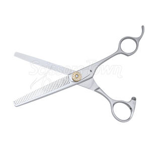กรรไกรซอยบางสำหรับร้านทำผมทำโลโก้ตามสั่งพร้อมใบมีดเหล็กประสิทธิภาพสูงสำหรับตกแต่งผมแบบนุ่มและเป็นธรรมชาติ - Product Image 2