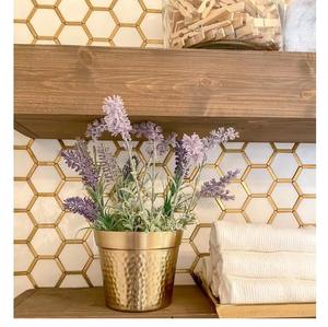 Modern Designer Gold Finished Metal Vase Elegant Decorative Accent for <b>Gifting</b> Housewarming Anniversaries and Weddings - Product Image 5