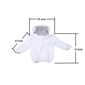 Chaqueta de seguridad para el mantenimiento de abejas, poliéster protector, impermeable, de talla grande, a prueba de picaduras, traje ligero, capucha, equipo de apiario, miel - Product Image 4