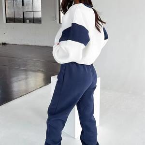 Chándal de Mujer Extra Grande con Hombros Caídos, Hecho a Medida en Poliéster/Algodón, con Logotipo Impreso en DTF, Grueso para Invierno - Product Image 3