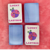 Tuiles de Mahjong Américain de Luxe Lucky Bam, Ensemble de 160 Tuiles, Collection Designer en Acrylique Poli à la Main pour la Décoration Intérieure