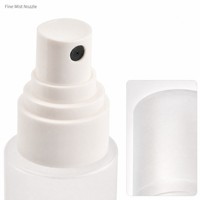 Flacon pulvérisateur PET givré de 50 ml, flacon cosmétique vide à fine brume pour toner, brume pour le visage, logo personnalisé, estampage doré