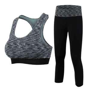 Último diseño Mujeres Fitness Legging Conjuntos Diseño personalizado Señoras Yoga Conjuntos Mujeres Cintura Alta Legging Conjuntos - Product Image 4
