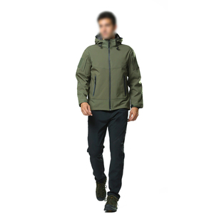 2025 Custom Design Men's High Street Softshell Jacket Multi-Color Waterproof Canvas Stand Collar Breathable Windproof Hot Sale - Product Image 1