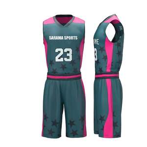 ชุดเสื้อบาสเก็ตบอล2ชิ้นชุดเสื้อบาสเก็ตบอลแบบกลับด้านได้สำหรับทีมของคุณเอง100% ผ้าโพลีเอสเตอร์ - Product Image 2