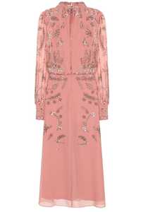 มินิเดรสประดับเลื่อมประดับด้วยลูกปัดหรูหราสำหรับวัยรุ่นชุดปาร์ตี้คลับแต่งพู่มีโลโก้ด้านหลังทรงตรง - Product Image 4