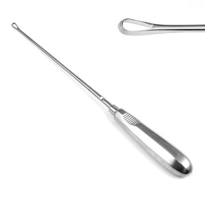 Curette utérine RECAMIER malléable pointe pointue émoussée 14.0mm 29cm instruments chirurgicaux médicaux certifiés CE Mahersi - Product Image 5