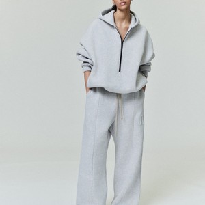 2025 personnalisé hommes surdimensionné pull à capuche deux pièces pantalons de survêtement ensemble Premium 100% coton lourd 380g polaire de haute qualité - Product Image 5