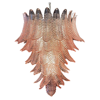 Grand Lustre Italien de Murano Soufflé Art Lustre en Verre Luminaires pour Foyer Escalier Couloir Salle de Bain