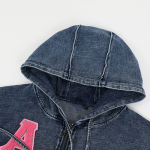 AKA 1908 DENIM WASHABLE Sweat-shirt en chenille blanc imprimé d'hiver SORORITY WEARS Sweat-shirts et pulls à capuche avec poche kangourou - Product Image 5