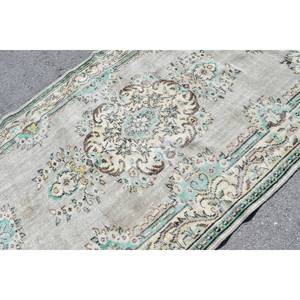 Classique gris vert 5.4x9.2 pieds grande surface tapis turc laine matériel Latex support Patchwork motif abstrait écologique - Product Image 5