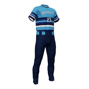 Vente en gros de vêtements de sport de baseball vierges uniformes de baseball de taille américaine sublimés avec numéro de logo imprimé maillot de baseball personnalisé pour hommes - Product Image 4
