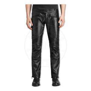 Pantalons en cuir de mouton de qualité supérieure pour hommes, pantalons souples de la meilleure qualité, vente en gros - Product Image 5