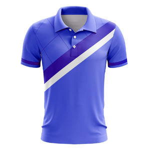 Polo pour hommes brodé de haute qualité OEM Slim Fit 88% Polyester 12% Spandex Design personnalisé de sublimation grande taille pour polos - Product Image 1