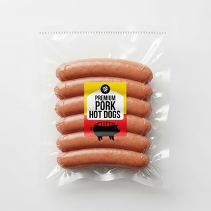 ฮอทด็อกหมูระดับพรีเมียมที่ผลิตจากเนื้อหมูที่มีคุณภาพแพ็คจำนวนมากมีอายุการเก็บรักษาที่ยาวนานเหมาะสำหรับการบริการอาหารและการส่งออก - Product Image 1