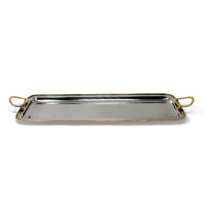 Ensemble de plateaux de service en métal martelé en gros, plateau rectangulaire en aluminium, plateaux décoratifs pour la maison, la cuisine, l'hôtel, la restauration - Product Image 3