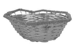 Handmade Round Shape Metal <b>Gift</b> <b>Hamper</b> Basket Superior Quality Gold Color Metal <b>Wedding</b> Basket in India - Product Image 4