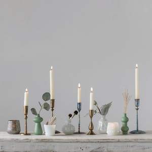 Bougeoirs coniques en métal Bougeoir en laiton antique forgé à la main en métal Bougeoir pour mariage Dinning Party Home - Product Image 6