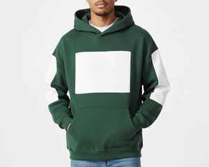Sudaderas con Capucha de Algodón 100% Pesado con Cierre y Estampado por Transferencia de Calor, Sudaderas Personalizadas de Corte Holgado y Ajuste Regular de Alta Calidad para Hombre - Product Image 1