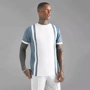 เสื้อยืดคอกลมแขนสั้นผ้าเจอร์ซีย์ผ้าฝ้าย 100% สไตล์วินเทจลำลองสำหรับฤดูร้อน ไม่หดตัว ล้างสีแบบแอซิดพิมพ์ลายพัฟ - Product Image 4