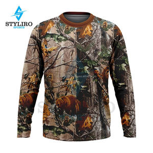 Chemises de chasse à manches longues personnalisées avec impression numérique Real Tree pour hommes et femmes, respirantes - Product Image 1