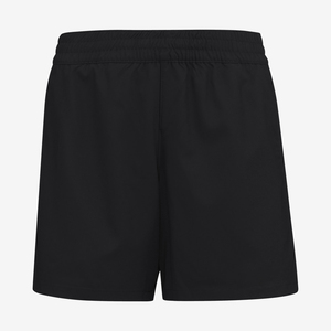 Shorts de sport pour femmes, bleu uni, 100% polyester, taille élastique, séchage rapide, coupe régulière, shorts de jogging pour femmes - Product Image 3