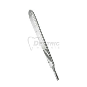 Poignée de scalpel en acier inoxydable avec poignée de précision pour ensemble dentaire - Product Image 6