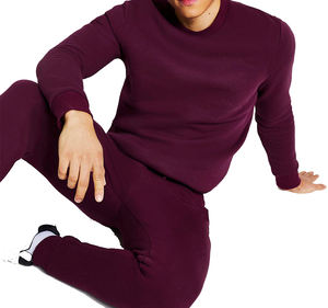 เสื้อสเวตเตอร์คอกลมมีฮู้ดแบบสวมหัวสำหรับผู้ชายเสื้อกีฬาฟิตเนสวิ่งเล่นยิมแนวสตรีทแฟชั่นใหม่ - Product Image 3