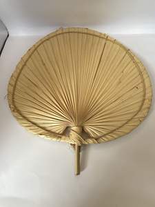 Seagrass fan Vietnam, hecho a mano por artesanos en Vietnam, hecho de 100% algas marinas naturales - Product Image 3