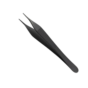 Forceps de pansement manuel en acier inoxydable de haute qualité, certifié CE, argenté, réutilisable, instrument de chirurgie générale - Product Image 1