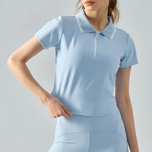 Camisas Polo de mujer Camisa de mujer de alta calidad 100% blusas de algodón camisas polo con logotipo bordado personalizado para mujer - Product Image 4