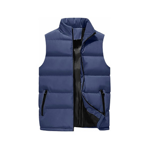 Veste bouffante épaissir gilet avec capuche amovible hommes gilet coupe-vent - Product Image 4