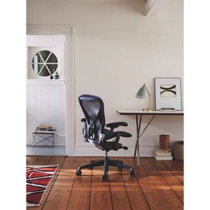 Silla de Oficina Ergonómica con Altura Ajustable, Reposacabezas, Marco de Aluminio, Giratoria, con Asiento de Madera Contrachapada, Espuma, Tela, PP y PU - Product Image 6