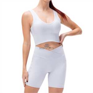 SEEBI sport haute qualité Offre Spéciale femmes ensemble de yoga personnalisable séchage rapide et respirant sans manches femmes vêtements de sport ensemble de fitness - Product Image 4