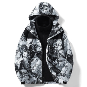 Veste de randonnée unisexe imperméable 3 en 1, vêtements d'extérieur unisexe d'hiver, coupe-vent, veste à capuche, veste rigide - Product Image 4