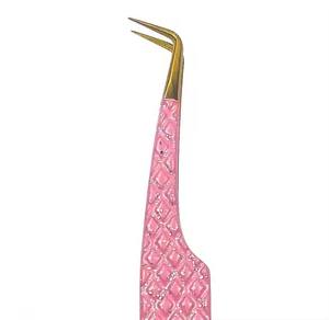 Pince à cils Hello Kitty en or rose tendance de Noël, lisse, 90 degrés, en acier inoxydable, pointe en fibre pour extension de cils - Product Image 5