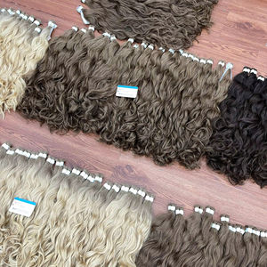 100% pleine cuticule alignée vierge vague naturelle paquet de cheveux en vrac Extensions de cheveux en gros vendeurs de cheveux vietnamiens - Product Image 1