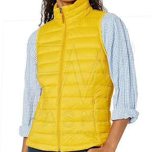 Haute Qualité De Luxe Designer Femmes Streetwear Toile Puffer Gilet Couleur Personnalisée Manteau D'hiver Élégant Zip-Up Survêtement - Product Image 2