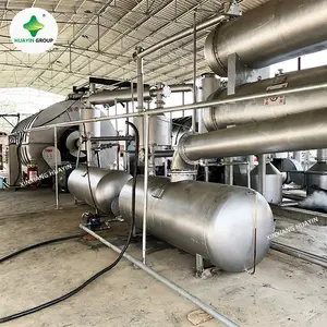 Huayin no pollution tire to diesel conversion machine pyrolysis plant
