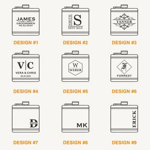 1920's Hip Flask in Style Cuir fini texturé enveloppé idéal pour les mariages camping voyages festivals et occasions spéciales - Product Image 6