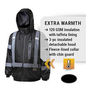 Veste de sécurité de travail personnalisée pour les travailleurs, design personnalisé avec fermeture éclair de haute qualité, poches pour outils de sécurité - Product Image 5