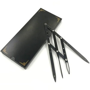 แต่งหน้าถาวรคิ้ว Microblading ไม้บรรทัดลายฉลุสร้างสแตนเลสอัตราส่วนทองคิ้วแบ่งไม้บรรทัด - Product Image 1