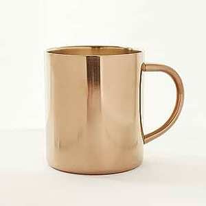 Dernier design, vente chaude, tasse à bière et à café en cuivre finition dorée, décorative pour la cuisine, compatible lave-vaisselle et micro-ondes, emballage cadeau - Product Image 1