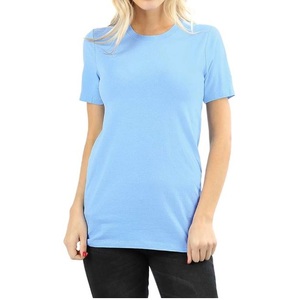 เสื้อยืดสำหรับผู้หญิงเสื้อยืดผ้าฝ้ายนุ่มรุ่นใหม่คุณภาพสูงสำหรับผู้ผลิตเสื้อผ้าสั่งทำ - Product Image 4