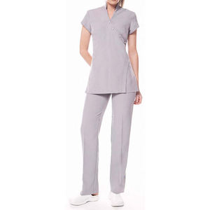 Uniformes de belleza para mujer, Túnica para salón de uñas, Spa, conjuntos de exfoliación para salón de uñas para Hospital, salón de belleza, uso de enfermera, Top exfoliante - Product Image 4