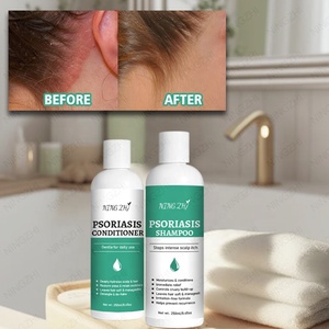 Ensemble Shampooing et Après-Shampooing à la Conception Personnalisée pour le <span class=keywords><strong>Psoriasis</strong></span> du Cuir Chevelu, à l'Aloe Vera, Guérit Naturellement les Pellicules, Apporte un Soulagement <span class=keywords><strong>Apaisant</strong></span> et Hydratant - Product Image 4