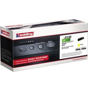 Cartucho de Tóner Edding Compatible con HP 201X, Rendimiento de 2,300 Páginas, Amarillo - Product Image 1
