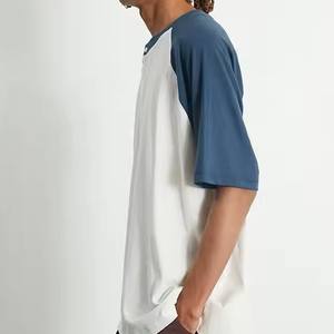 Ropa informal de la más alta calidad de secado rápido camisetas personalizadas para hombres ajuste Regular 220gsm cuello redondo ropa de calle de talla grande Camisa lisa de lona - Product Image 6